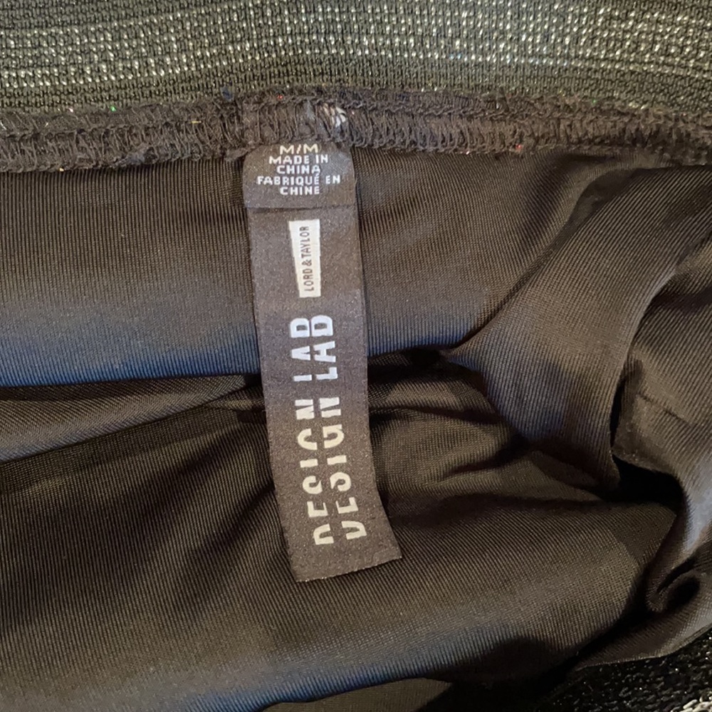 Design Lab Multicolored Metallic Sparkly Skirt - image 8